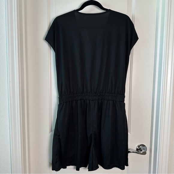 NWT Halara V Neck Short Sleeve Side Pocket Waffle Casual Jumpsuit size L - Picture 3 of 6